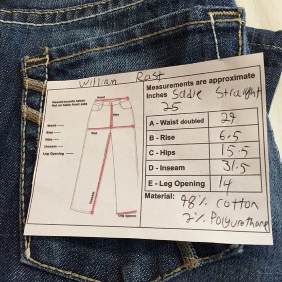 William Rast Jeans Sadie Straight Distressed USA - Picture 3 of 8